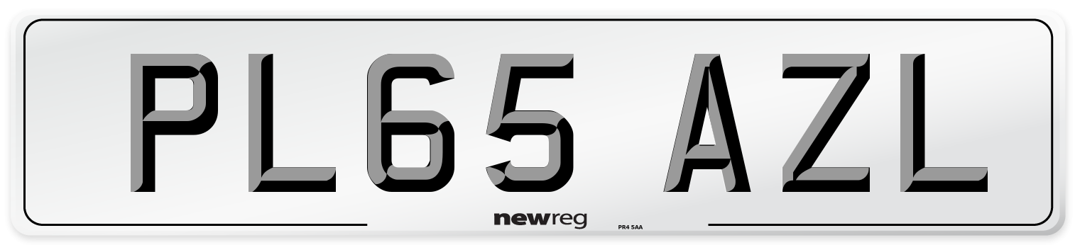 PL65 AZL Number Plate from New Reg